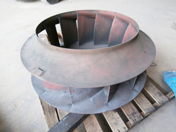 塗装除去/タービン before